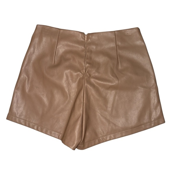 Iris tan brown wrap silver buckle skort women’s size medium - Picture 1 of 8